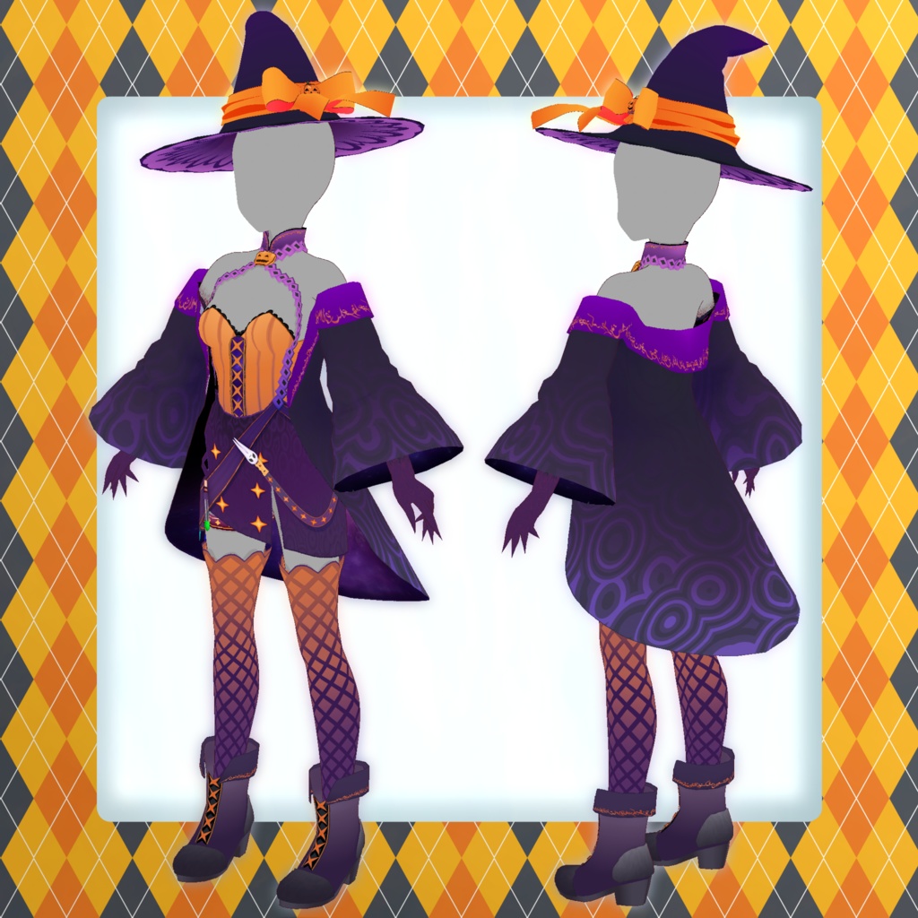 【VroidStudio】ハロウィン娘(仮称)【VRM】