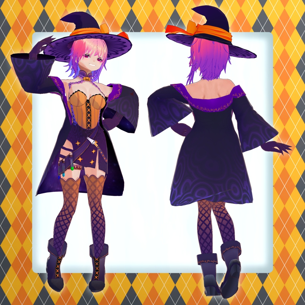 【VroidStudio】ハロウィン娘(仮称)【VRM】