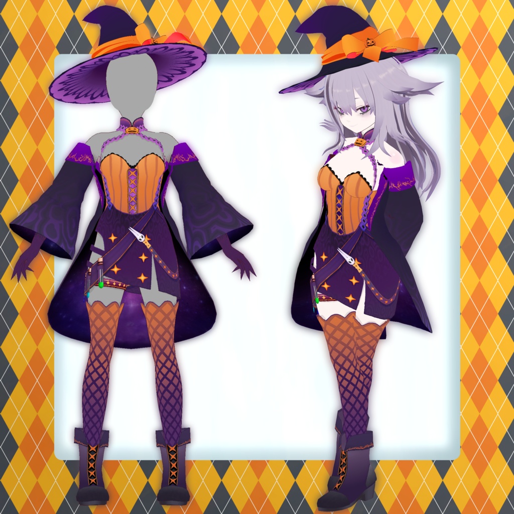 【VroidStudio】ハロウィン娘(仮称)【VRM】