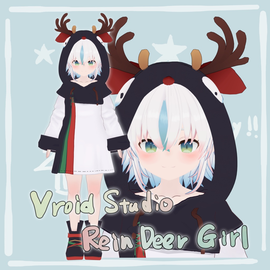 【VroidStudio】トナカイ娘(仮称)【VRM】