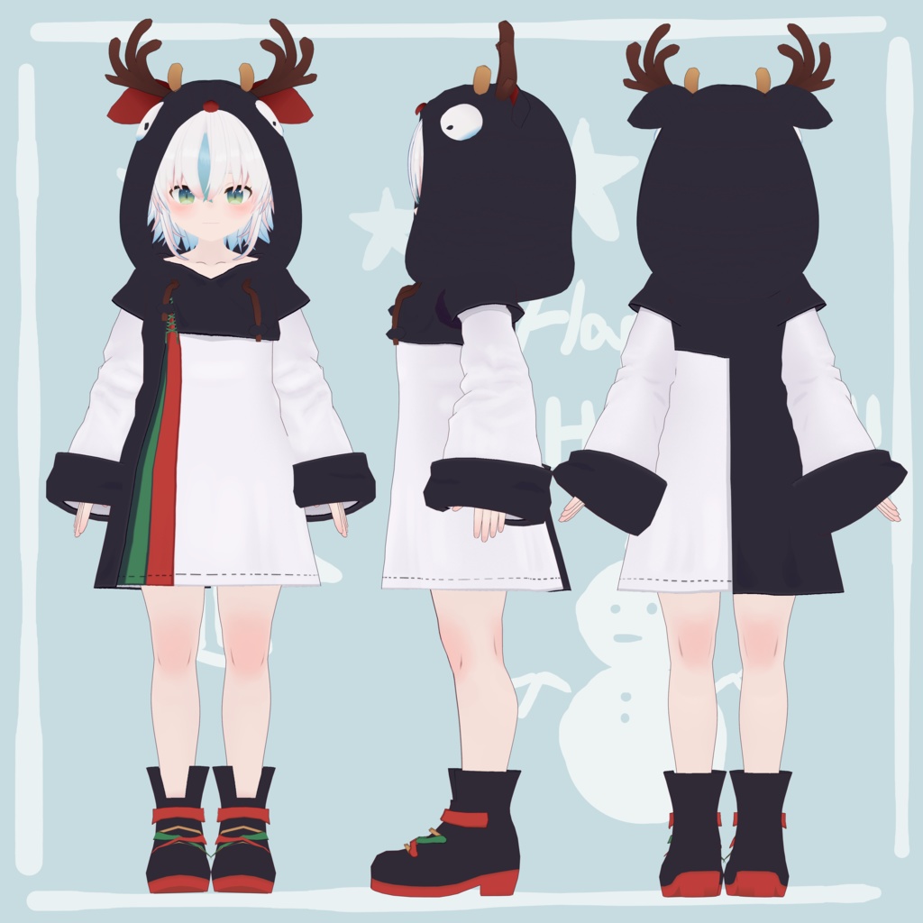 【VroidStudio】トナカイ娘(仮称)【VRM】