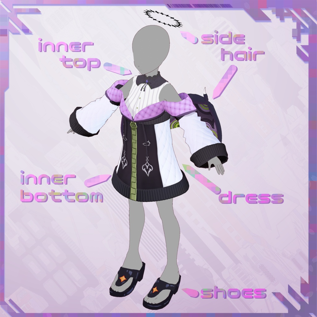 【VroidStudio】ちびデビ娘(仮称)【VRM】