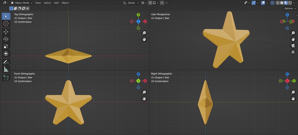 ⭐/星/white medium star/U+2B50