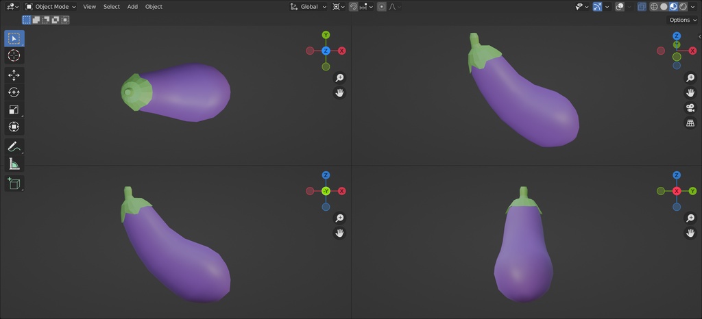 🍆/なす/aubergine/U+1F346