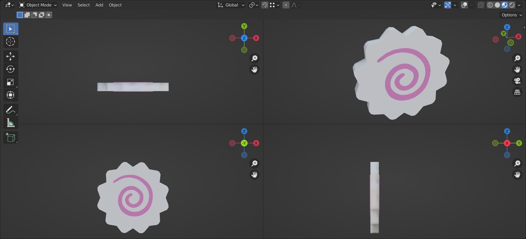 🍥/なると/fish cake with swirl/U+1F365
