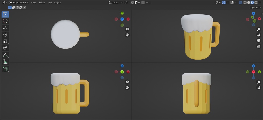 🍺/ビール/beer mug/U+1F37A