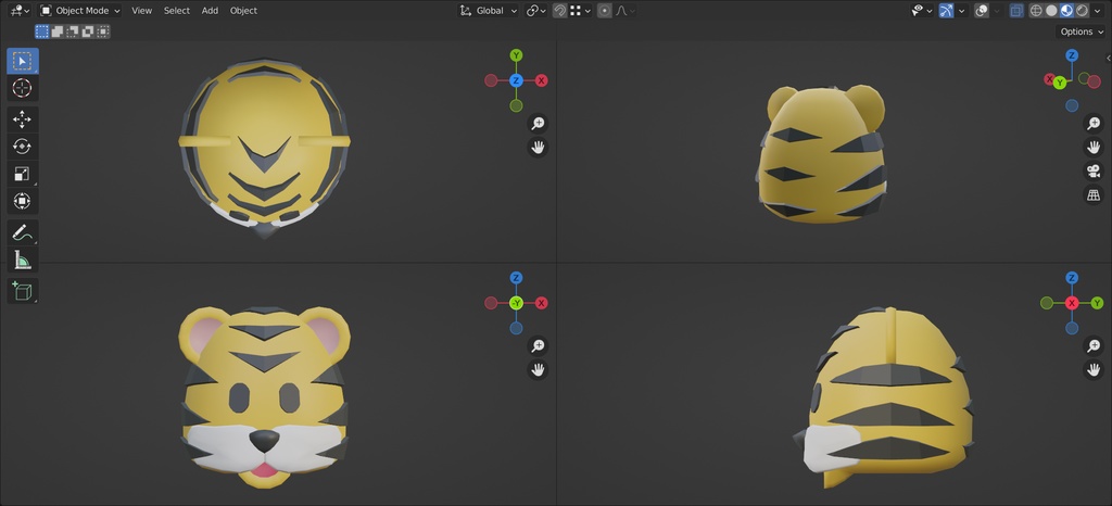 🐯/虎の顔/tiger face/U+1F42F