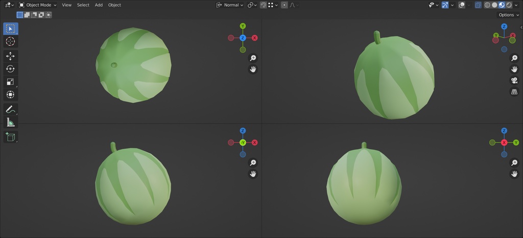 🍈/メロン/melon/U+1F348