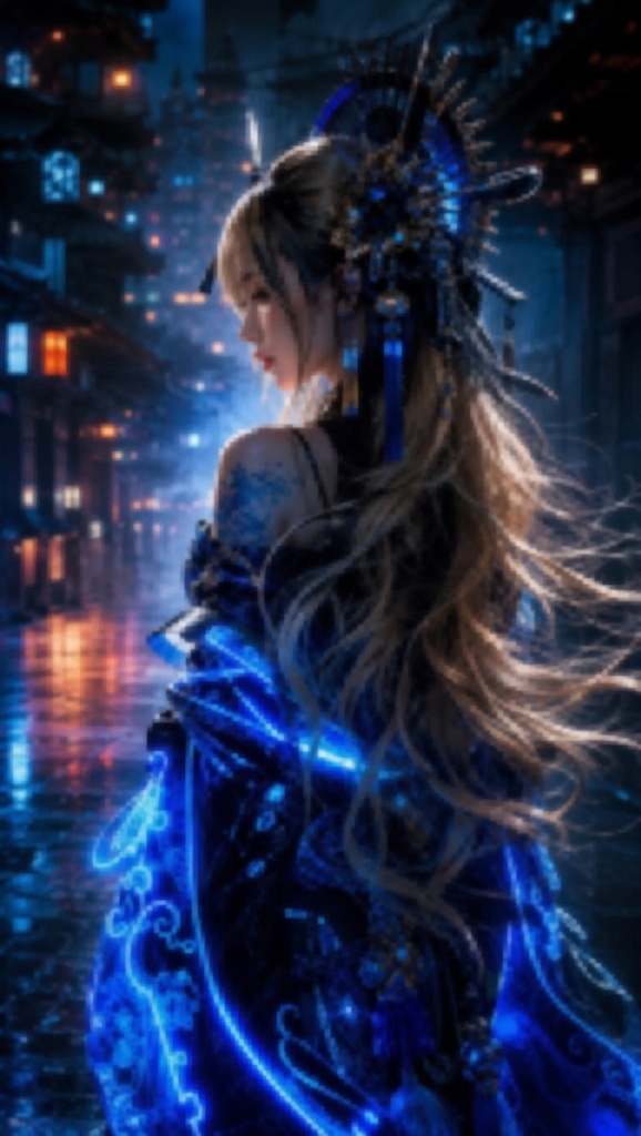Blue Crystal Night