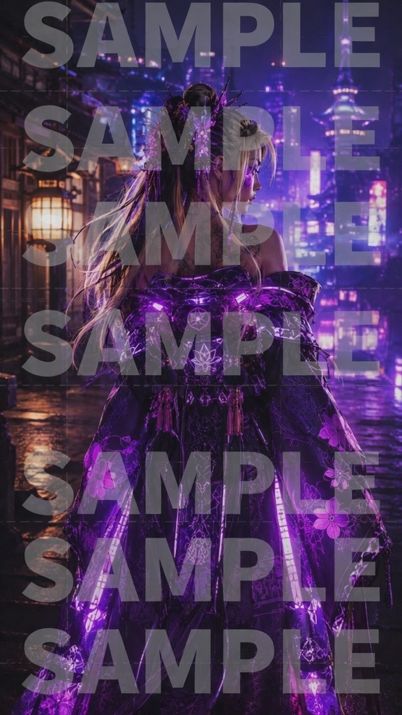 Purple Neon Kabuki