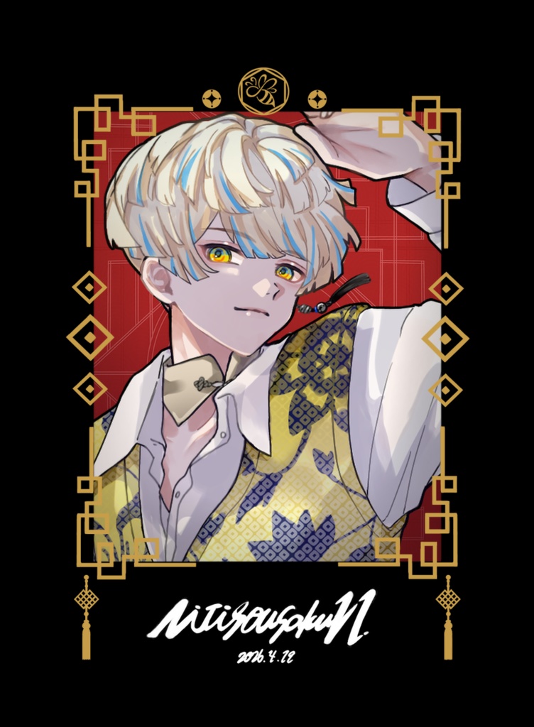 チェキ風カード　緋ハマナ