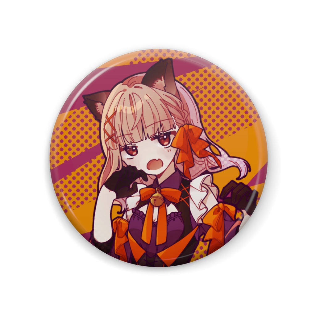 缶バッジ*猫メイド【HAPPY HALLOWEEN 2024】