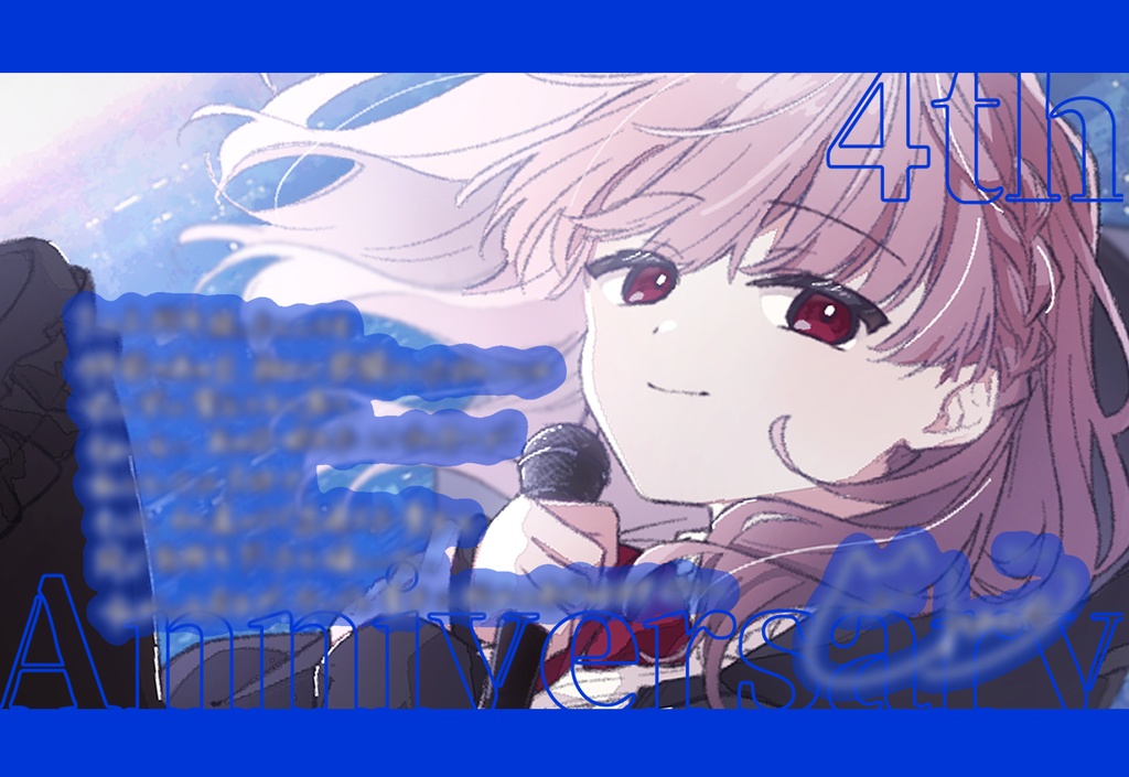 【期間限定】ちゃこ メッセージ付きポストカード【4th_Anniversary】