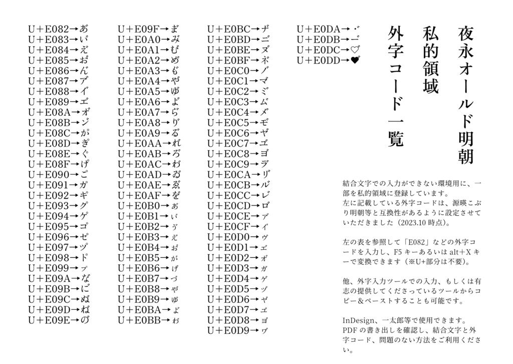 【フリーフォント】夜永オールド明朝(3.0.3アップデート)