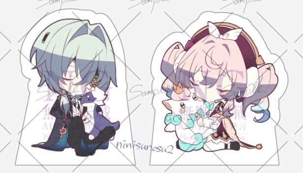 (樹庭)アナイクス&ヒアンシー自立ミニアクスタ