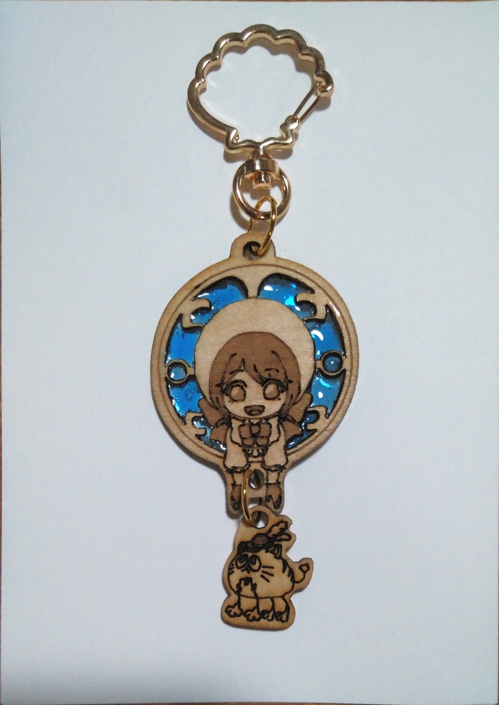 第五人格 庭師 木製キーホルダー(青)