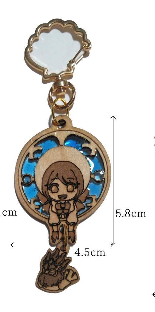 第五人格 庭師 木製キーホルダー(紫)