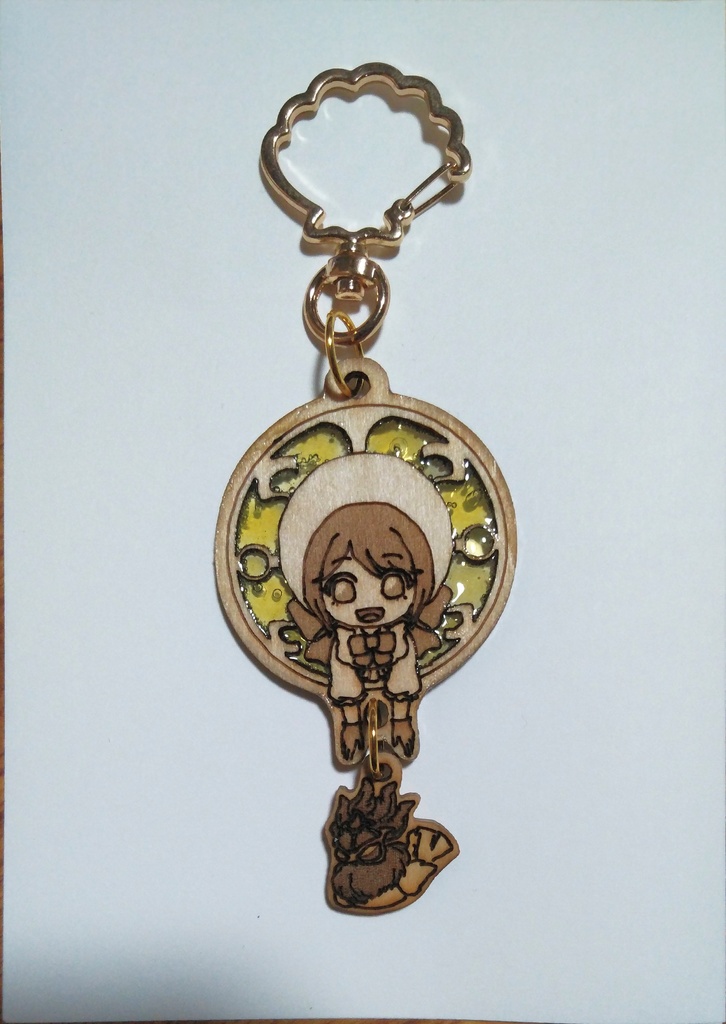 第五人格 庭師 木製キーホルダー(黄)