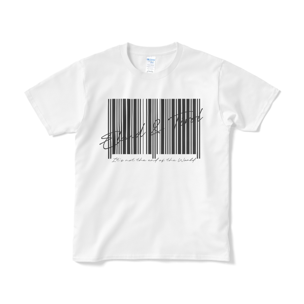 Tシャツ(短納期)黒バーコード