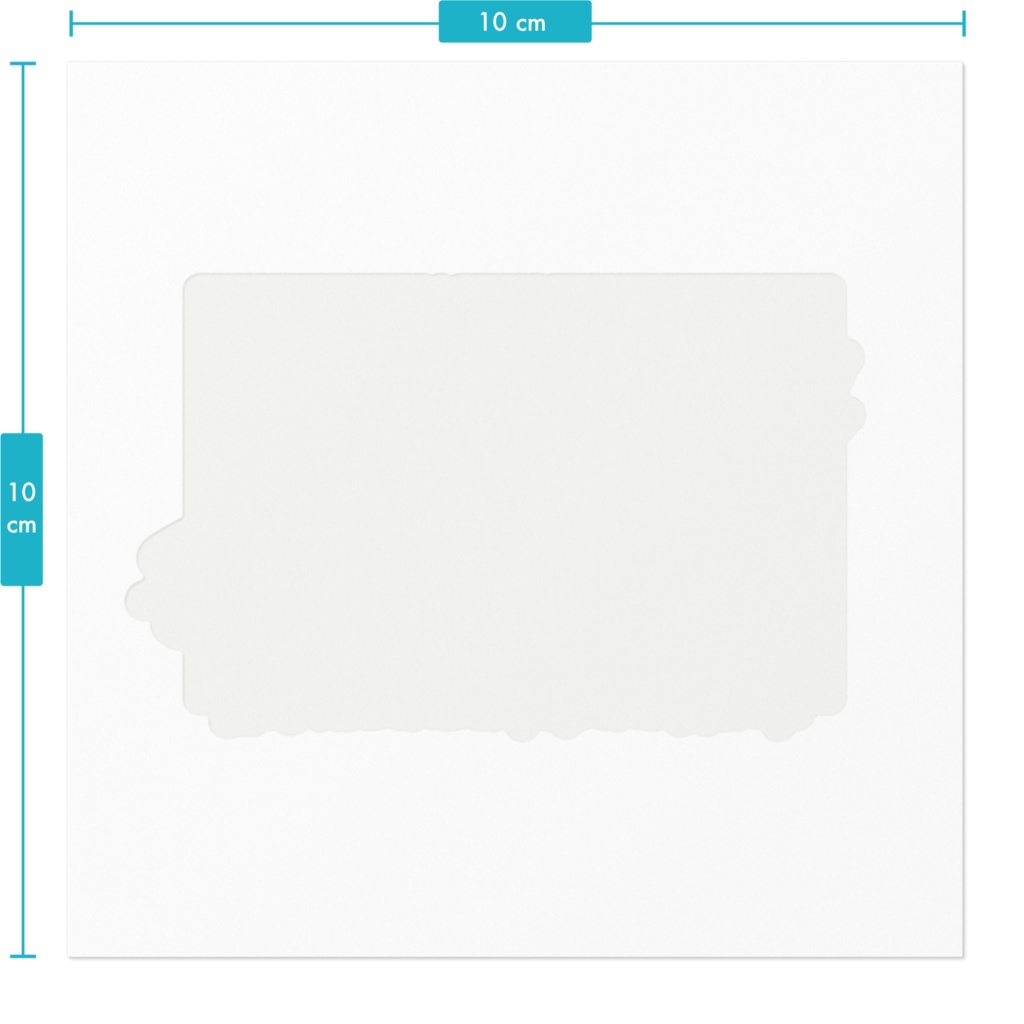 背景白ステッカー:水色バーコード