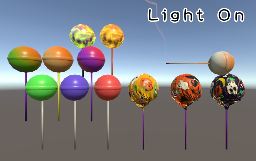 【ハロウィン向け3Dモデル】キャンディーコレクション【Candy Collection】【12種】