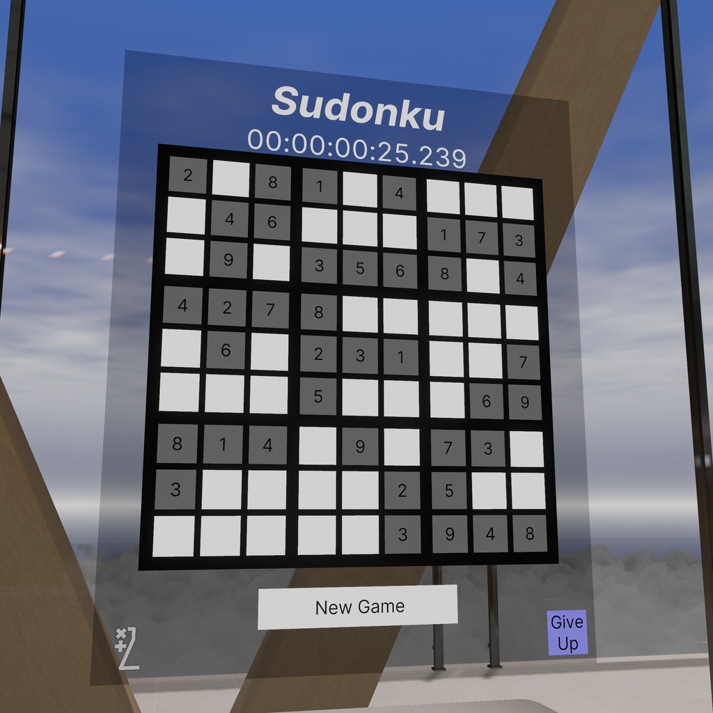 [VRChat] [SDK3] Sudonku (Sudoku Game)