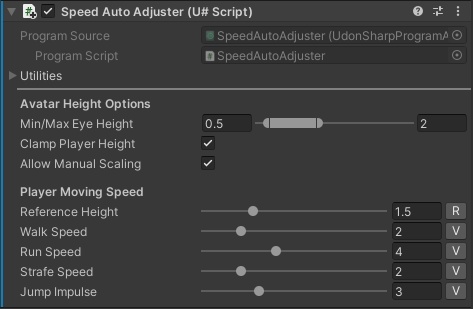 [Free] [VRChat] [SDK3] Player Speed Auto Adjuster
