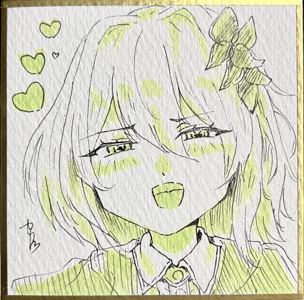 【キャラ指定可】豆色紙リクエスト【2/28以降発送】