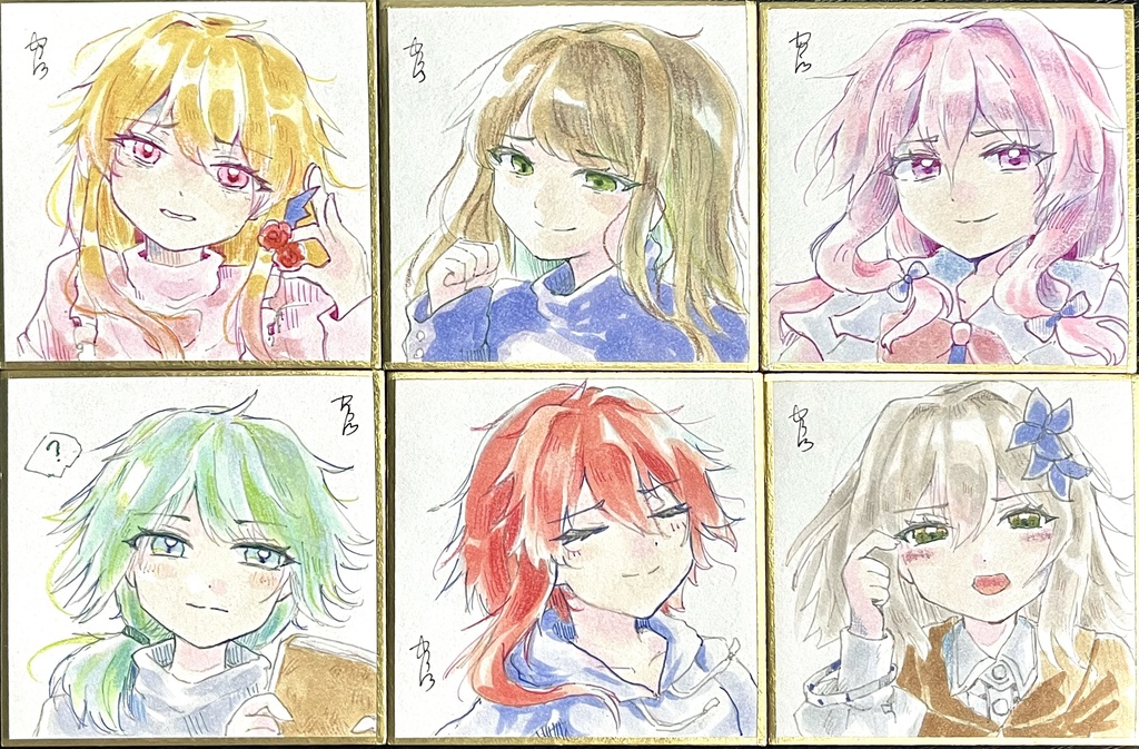 【キャラ指定可】豆色紙リクエスト【2/28以降発送】