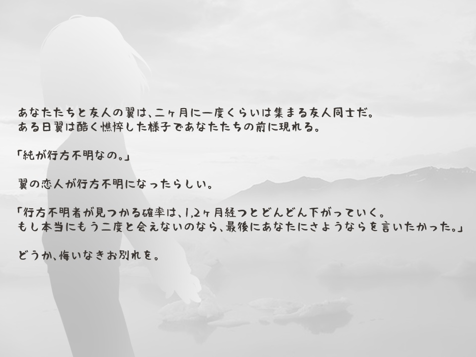 【CoC】さようならを言いたくて