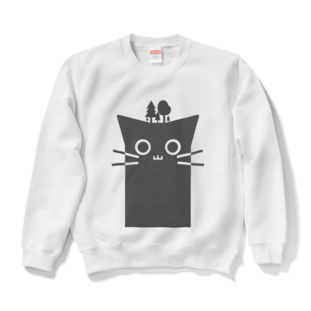 森ねこ スウェット(白)
