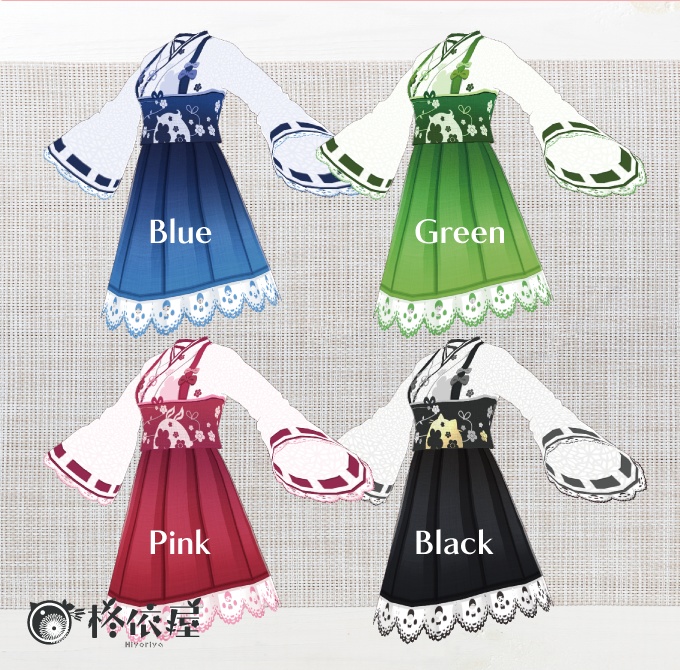 【VRoid】アニマル袴 -animal pattern hakama-