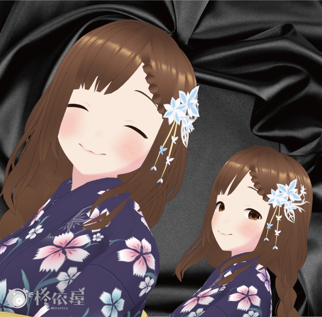 【VRoid】冬に咲く和飾り -Winter Bloom-