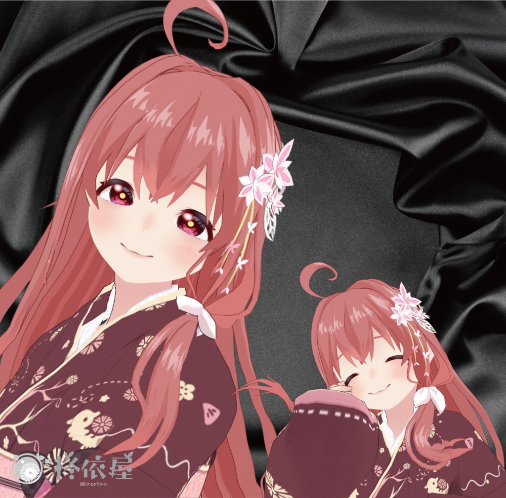 【VRoid】冬に咲く和飾り -Winter Bloom-