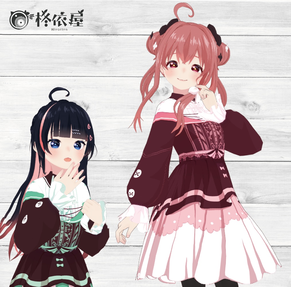 【VRoid】バレンタインワンピース2024 -Valentine Dress2024-