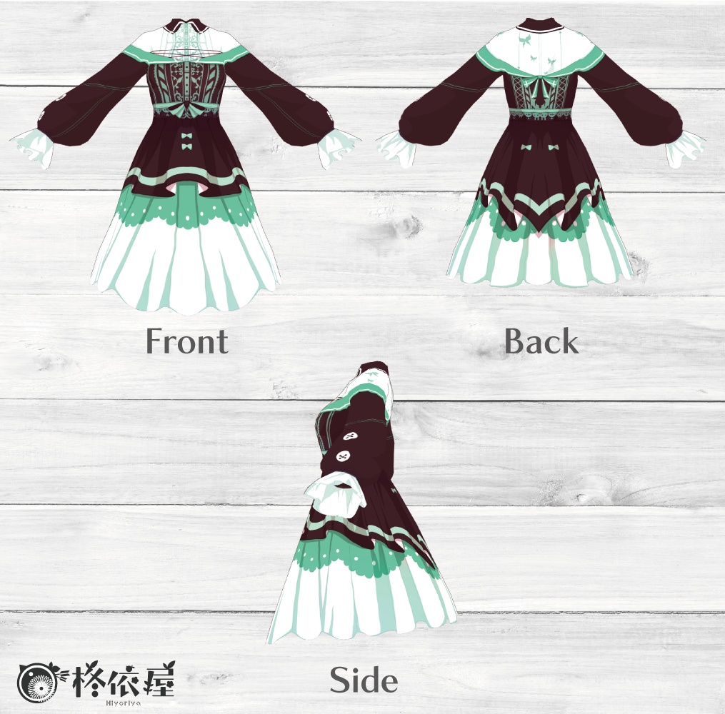 【VRoid】バレンタインワンピース2024 -Valentine Dress2024-