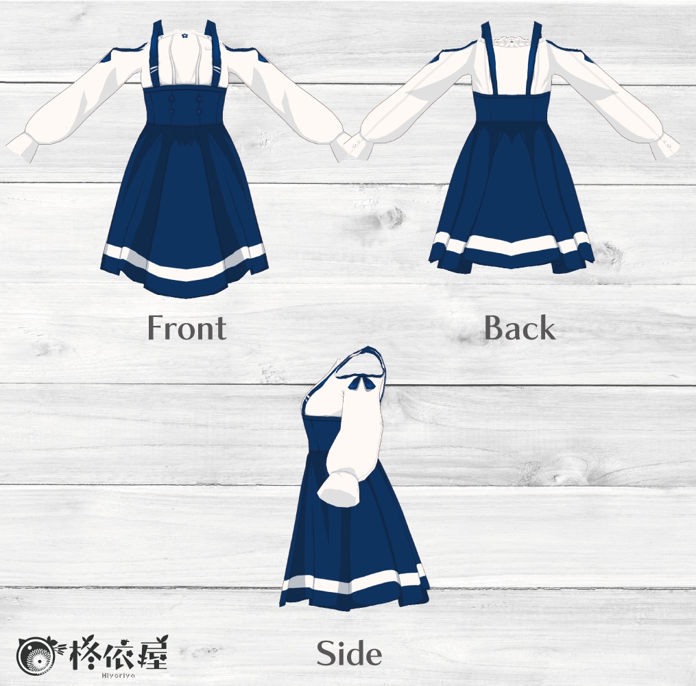 【VRoid】桜セーラー服 -SakuraSailorDress-