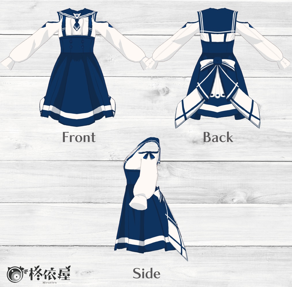 【VRoid】桜セーラー服 -SakuraSailorDress-
