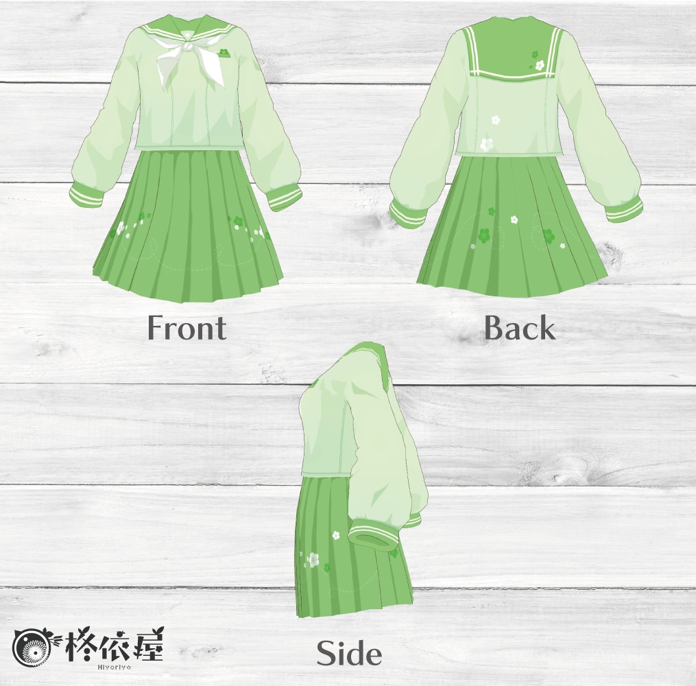 【VRoid】ひし餅色セーラー服 -Hishimoti Sailor-