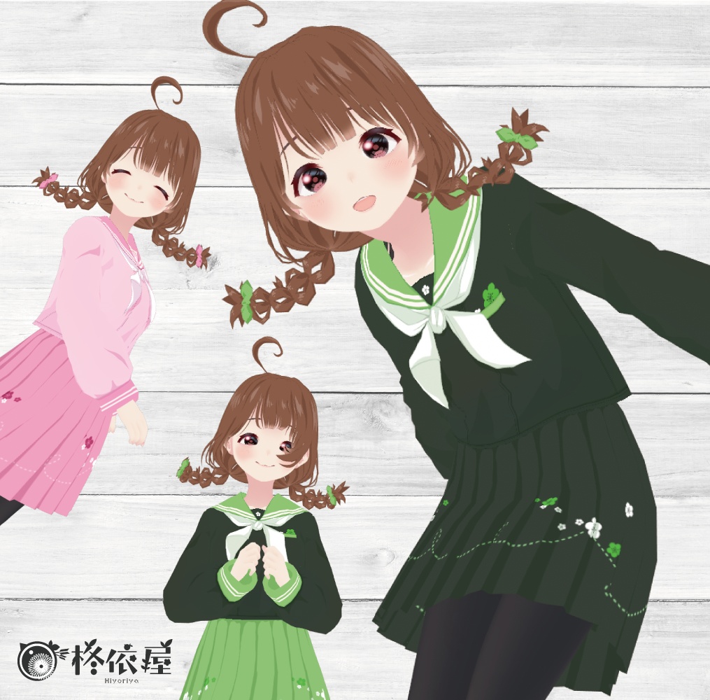 【VRoid】ひし餅色セーラー服 -Hishimoti Sailor-