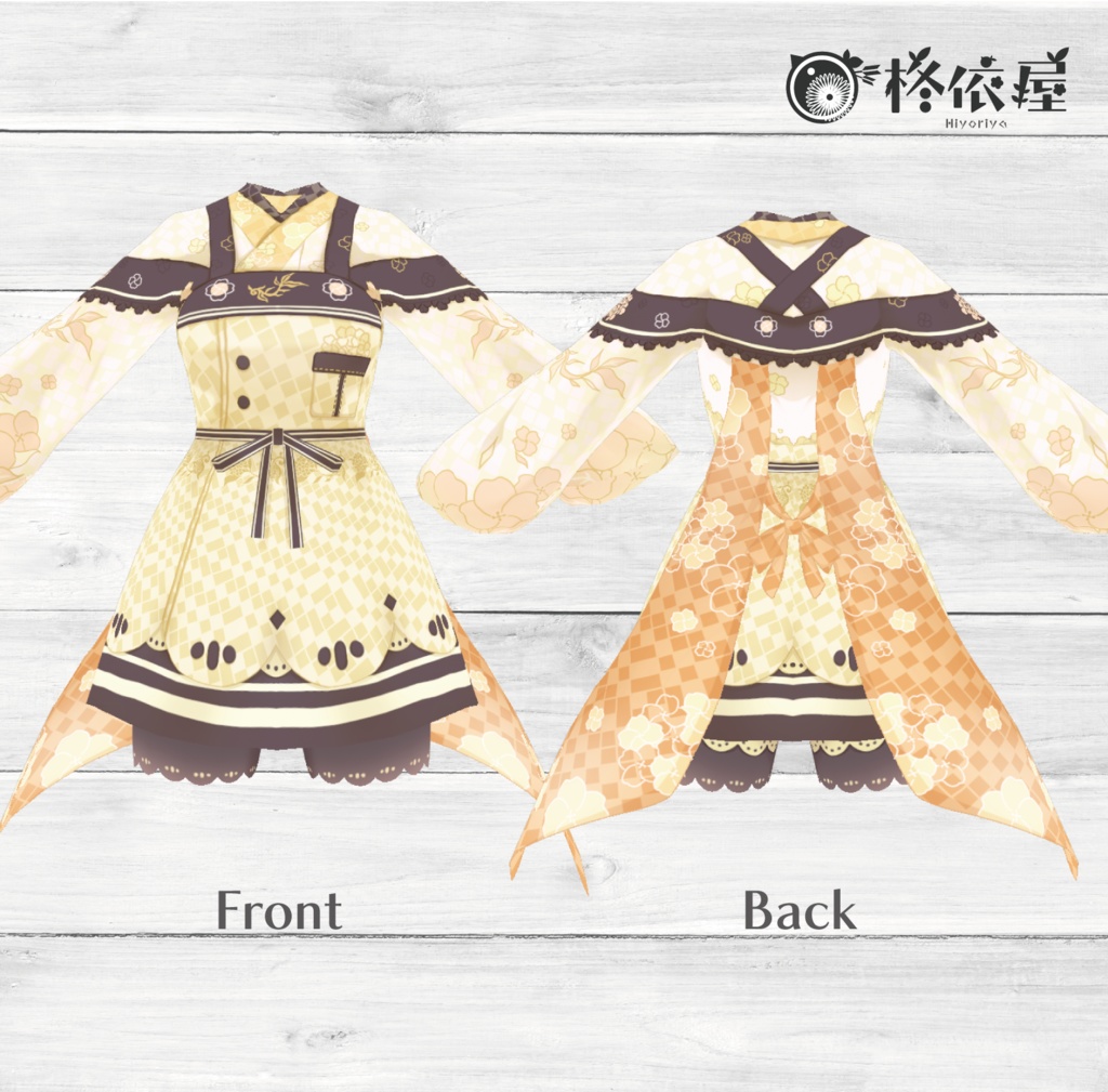 【VRoid】菜の花着物 -Nanohana Kimono-