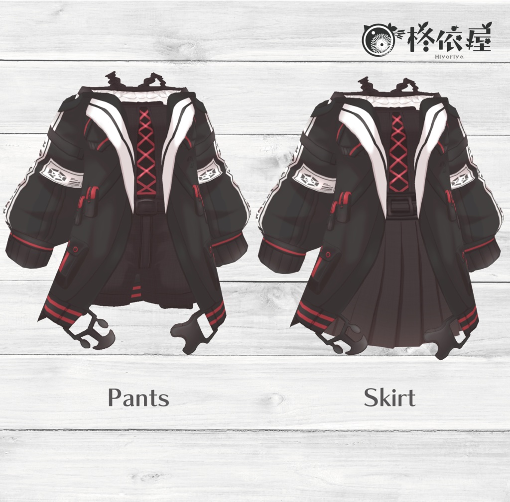 【VRoid】サイバーパンク風パーカー -CP Parker-