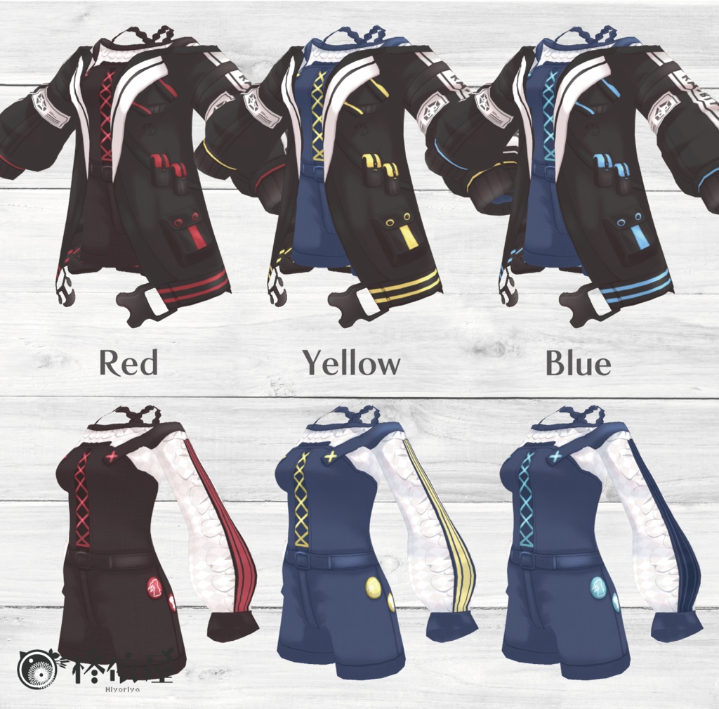 【VRoid】サイバーパンク風パーカー -CP Parker-