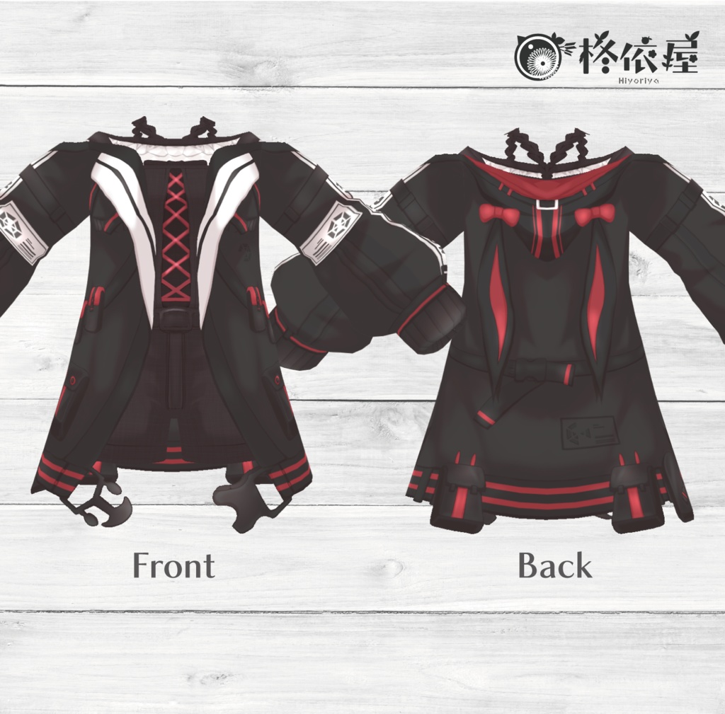 【VRoid】サイバーパンク風パーカー -CP Parker-