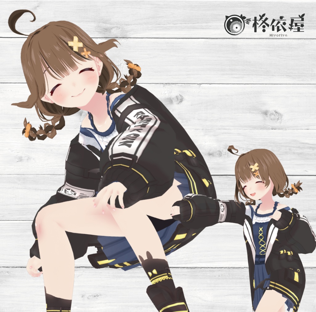 【VRoid】サイバーパンク風パーカー -CP Parker-