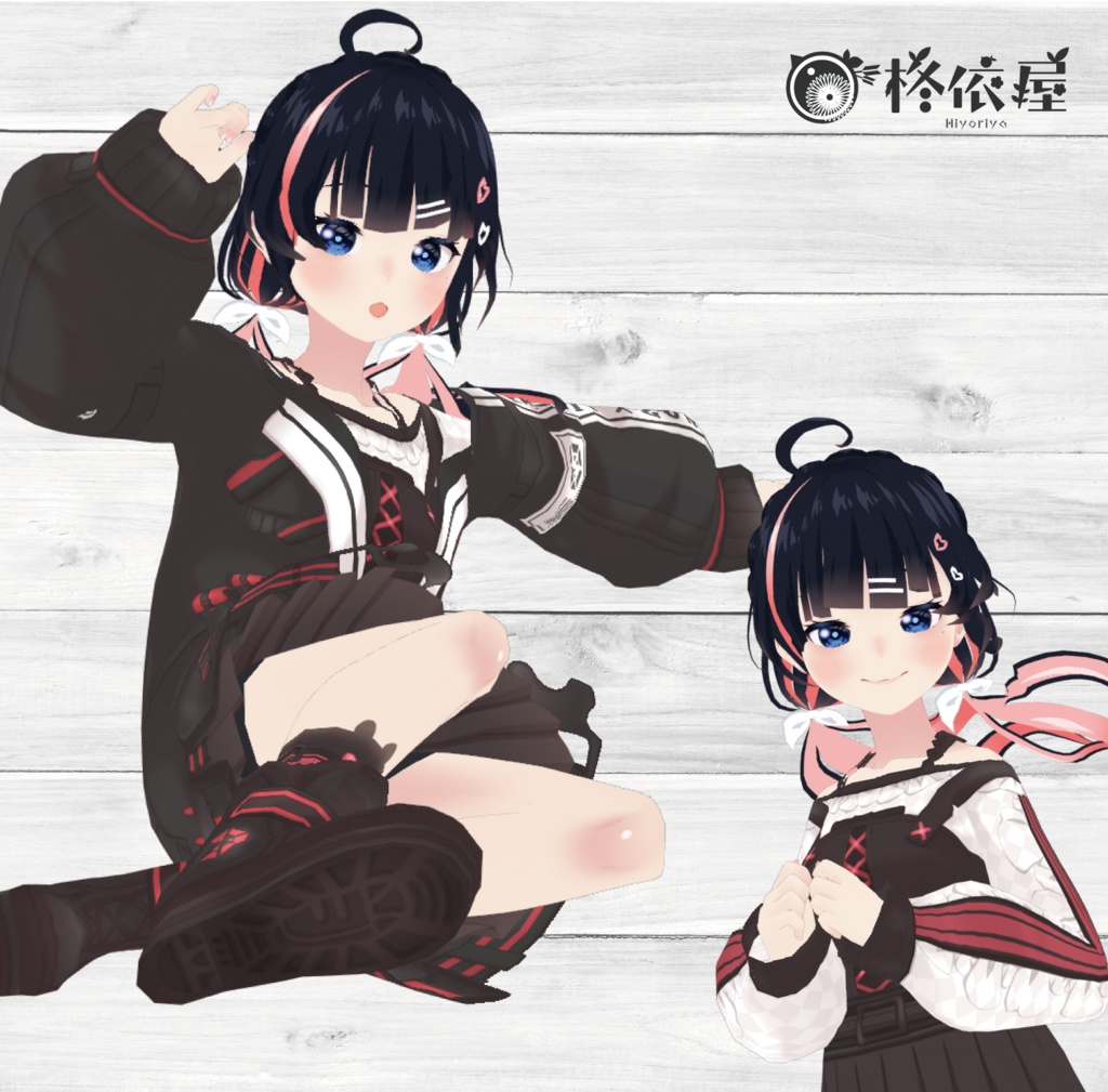 【VRoid】サイバーパンク風パーカー -CP Parker-