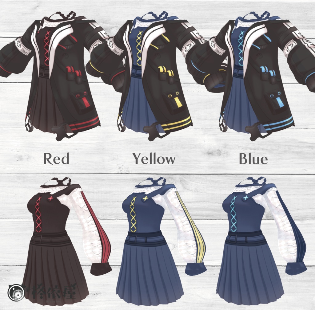 【VRoid】サイバーパンク風パーカー -CP Parker-