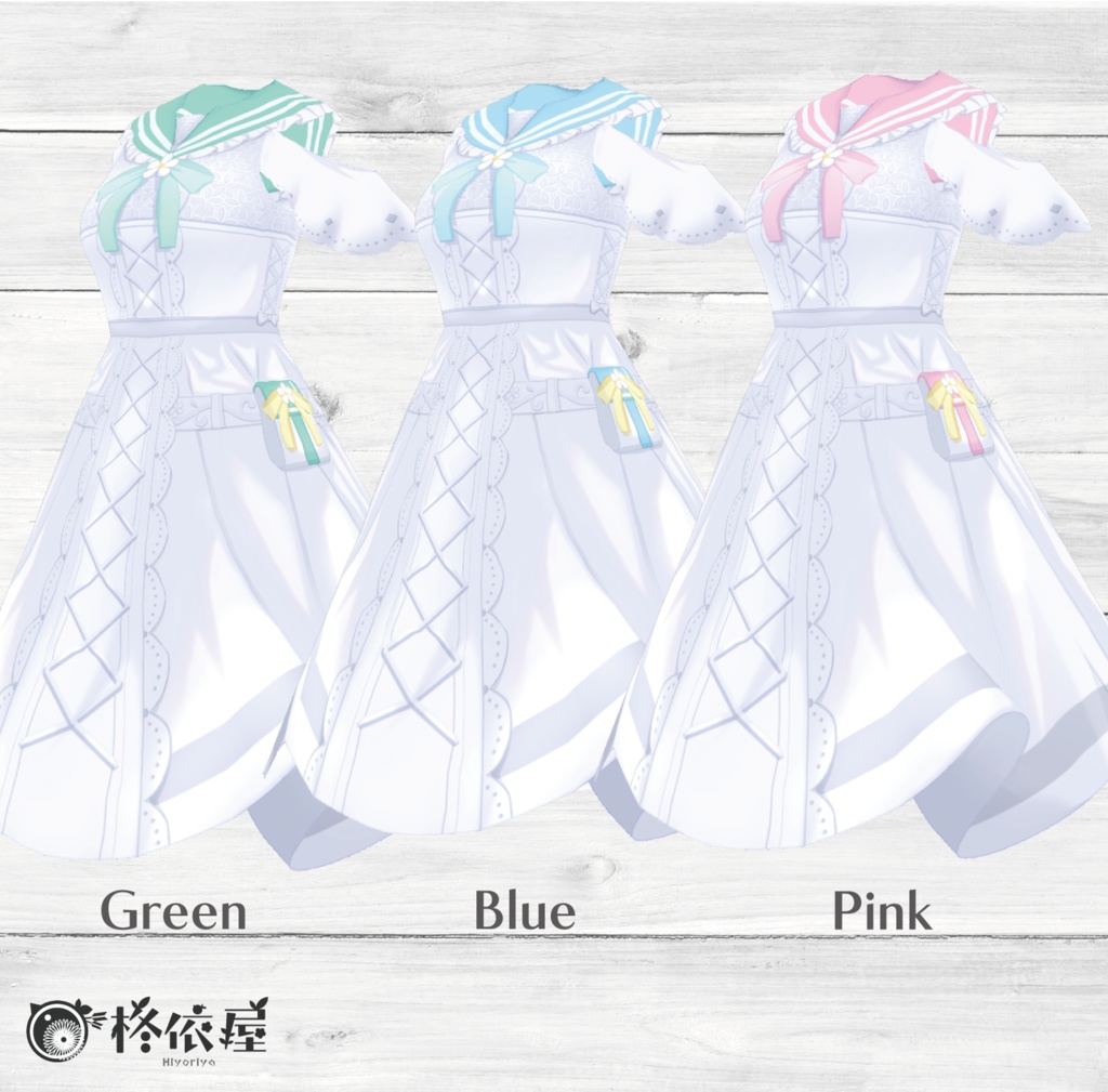 【VRoid】ジャスミンセーラーワンピース -Jasmine Sailor-