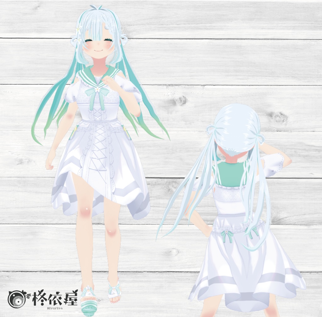 【VRoid】ジャスミンセーラーワンピース -Jasmine Sailor-