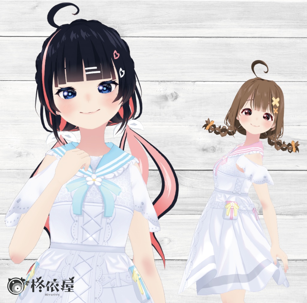 【VRoid】ジャスミンセーラーワンピース -Jasmine Sailor-